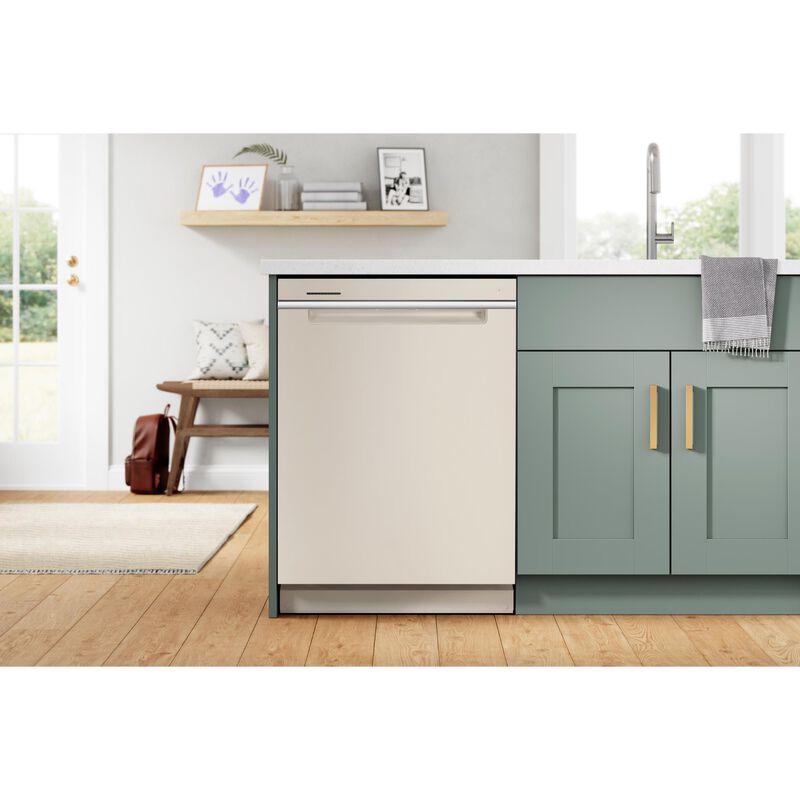 Whirlpool 24 in. Top Control Dishwasher with 47 dBa Sound Level, 3rd-Rack & Pocket - Biscuit, , hires