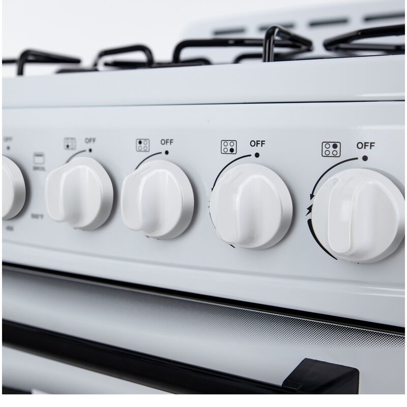 Avanti 20 in. 2.1 cu. ft. Gas Range with 4 Sealed Burners - White, , hires