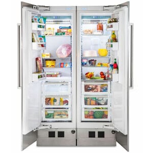 Viking 7 Series 24 in. 12.2 cu. ft. Built-in Upright Freezer with Ice-Maker & Adjustable Shelves - Custom Panel Ready, , hires