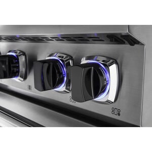 Viking 7 Series 48 in. 6.1 cu. ft. Standard Convection Double Oven Gas Range with 6 Sealed Burners & Griddle - Stainless Steel, , hires