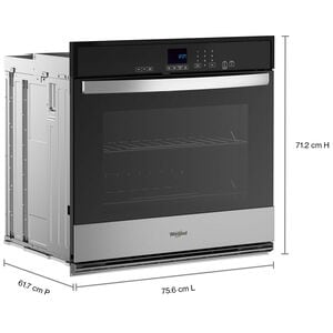 Whirlpool 30 in. 5 cu. ft. Electric Single Wall Oven - Stainless Steel, , hires