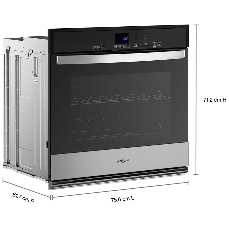 Whirlpool 30 in. 5 cu. ft. Electric Single Wall Oven - Stainless Steel, , hires