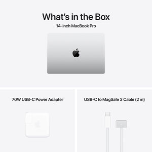 Apple MacBook Pro (2026) 14 in. Notebook with Apple Intelligence, Apple M5 Pro 15-Core CPU, 16-Core GPU, 24 GB RAM, 2 TB SSD, up to 22 Hrs. of Battery Life & Mac OS - Silver, , hires