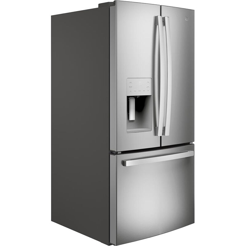 GE 33 in. 23.6 cu. ft. French Door Refrigerator with Ice & Water Dispenser - Fingerprint Resistant Stainless, Fingerprint Resistant Stainless, hires