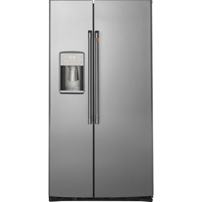 Cafe 36 in. 21.9 cu. ft. Counter Depth Side-by-Side Refrigerator With External Ice & Water Dispenser - Stainless Steel | CZS22MP2NS1