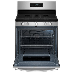 Whirlpool 30 in. 5.0 cu. ft. Air-Fry Standard Convection Gas Range with 5 Sealed Burners - Stainless Steel, , hires