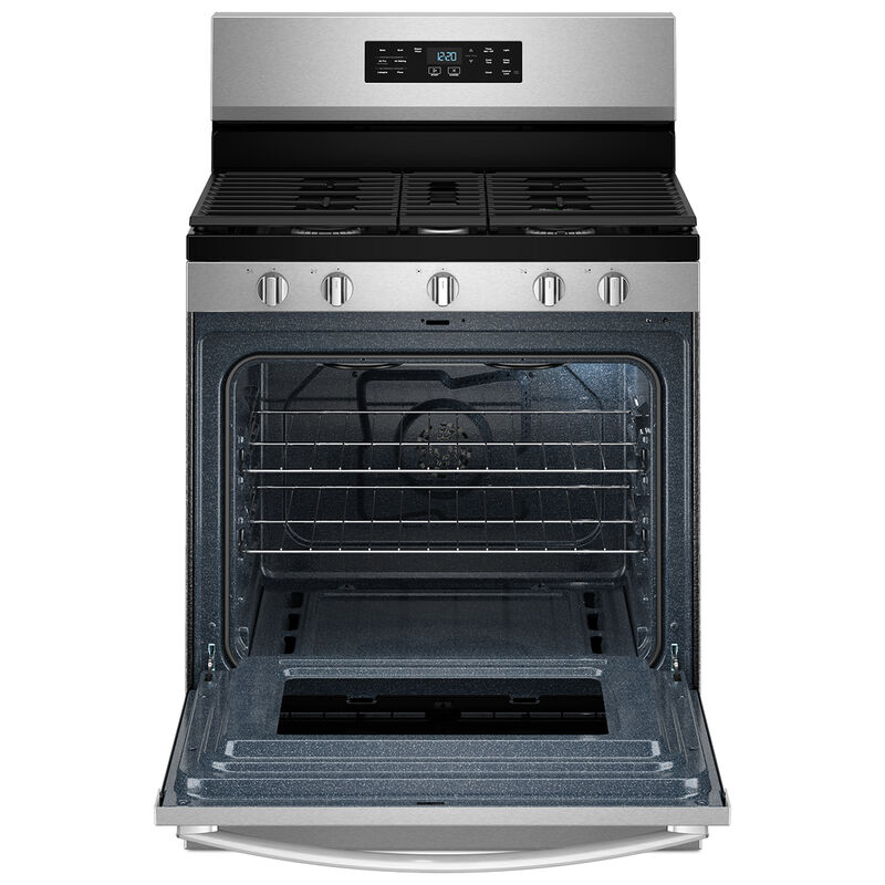 Whirlpool 30 in. 5.0 cu. ft. Air-Fry Standard Convection Gas Range with 5 Sealed Burners - Stainless Steel, , hires
