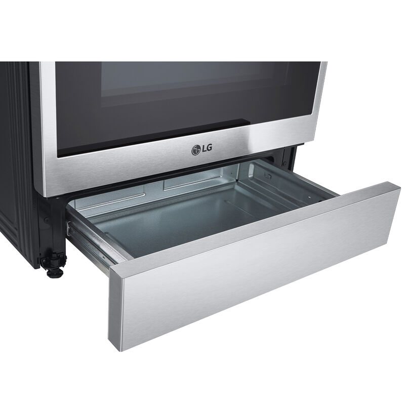 LG InstaView AirFry 30-in Glass Top 5 Elements 6.3-cu ft Self