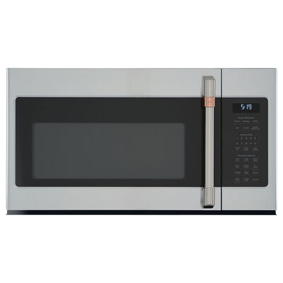 Cafe 30" 1.9 Cu. Ft. Over-the-Range Microwave with 10 Power Levels, 400 CFM & Sensor Cooking Controls - Stainless Steel | CVM519P2PS1