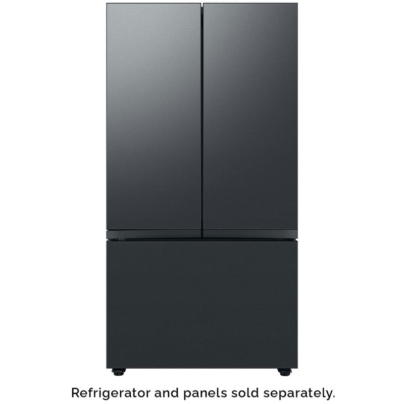 Samsung BESPOKE 3-Door French Door Bottom Panel for Refrigerators - Matte Black Steel, , hires