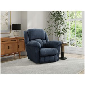 Catnapper Blarney Power Wall Hugger Recliner with Heat & Massage - Navy, Navy, hires