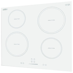 Summit 24 in. 4-Burner Induction Cooktop - White, , hires