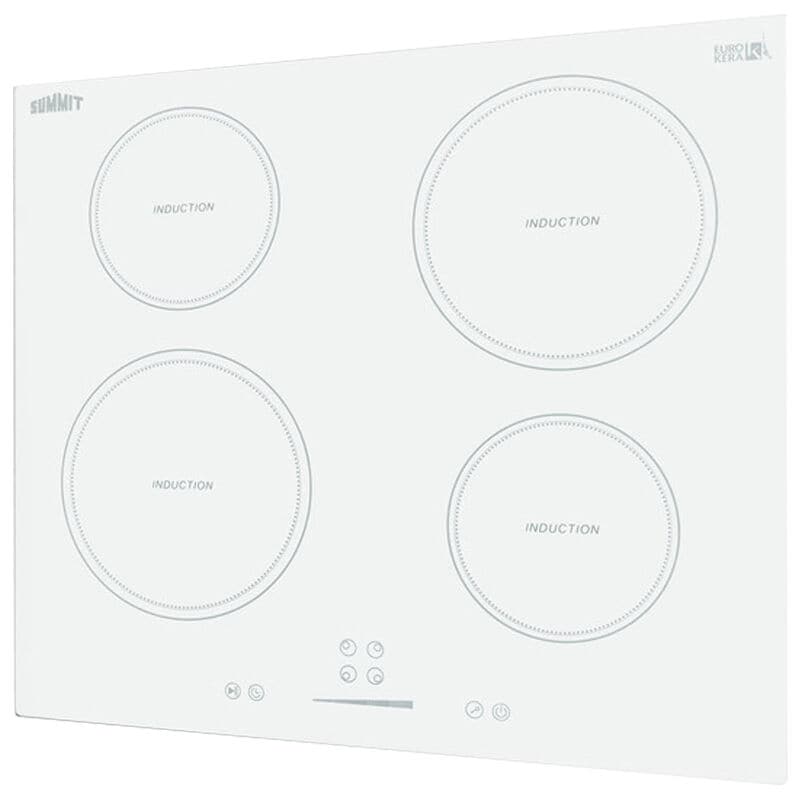 Summit 24 in. 4-Burner Induction Cooktop - White, , hires