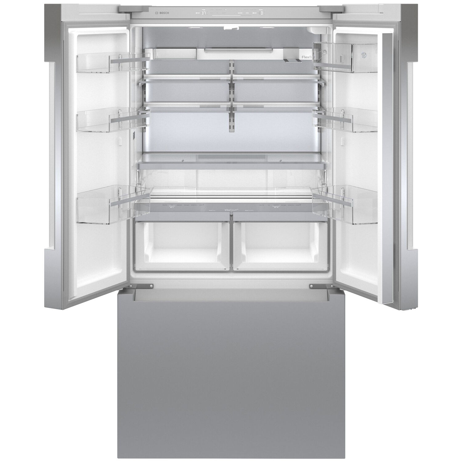 Bosch 800 Series 36 in. 20.8 cu. ft. Smart Counter Depth French