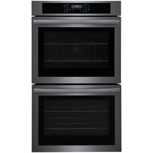 Frigidaire 30 in. 10.6 cu. ft. Top Control Electric Double Wall Oven With Standard Convection - Black Stainless Steel, Black Stainless Steel, hires