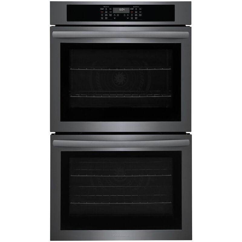 Frigidaire 30 in. 10.6 cu. ft. Top Control Electric Double Wall Oven With Standard Convection - Black Stainless Steel, Black Stainless Steel, hires