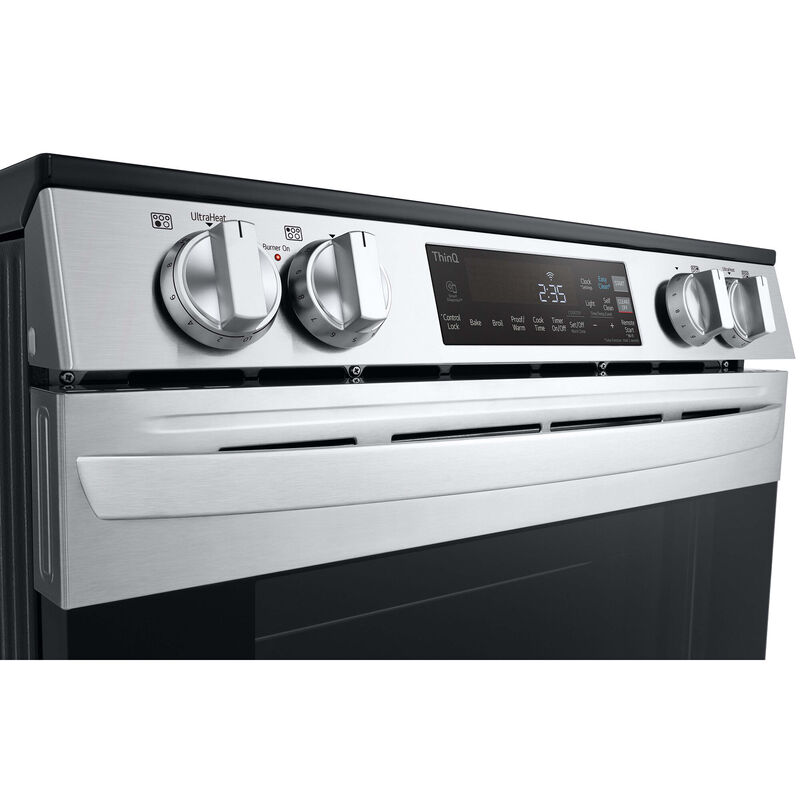 LG 30 in. 6.3 cu. ft. Smart Slide-In Electric Range with Radiant Burners - PrintProof Stainless Steel, , hires