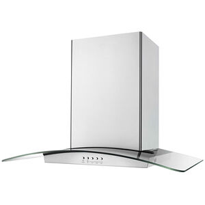 Whirlpool 36 in. Convertible Chimney Style Range Hood with 400 CFM, 3 Fan Speeds & 2 LED Lights - Stainless Steel, , hires