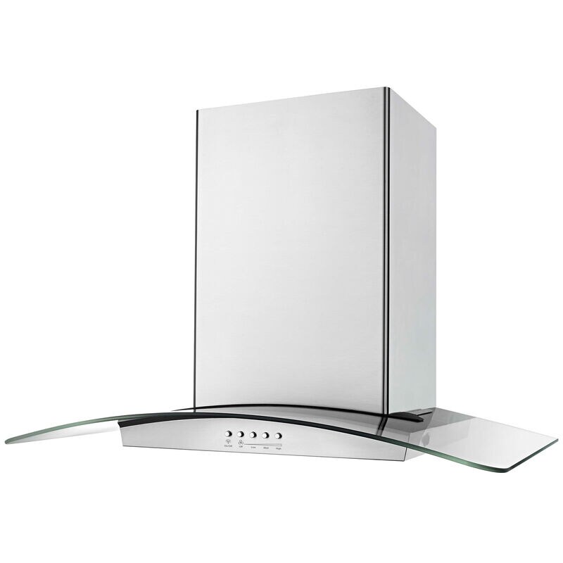 Whirlpool 36 in. Convertible Chimney Style Range Hood with 400 CFM, 3 Fan Speeds & 2 LED Lights - Stainless Steel, , hires