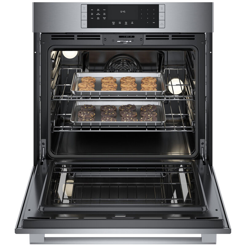 Bosch 800 Series 30 in. 4.6 cu. ft. Electric Smart Wall Oven with True European Convection & Self Clean - Stainless Steel, , hires