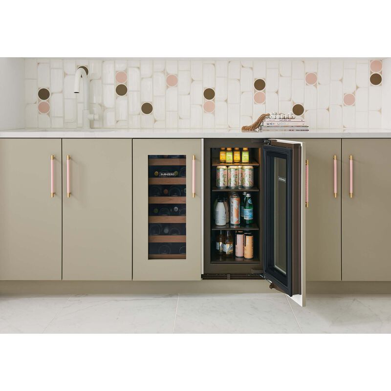 Sub-Zero Designer Series 15 in. Built-In 3.1 cu. ft. Smart Compact Beverage Center with Adjustable Shelves & Digital Control - Custom Panel Ready, , hires