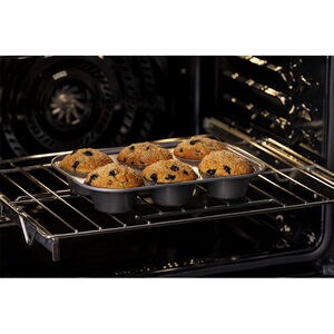 Frigidaire Gallery 27 in. 3.8 cu. ft. Steam Electric Single Wall Oven with True European Convection - Stainless Steel, Stainless Steel, hires