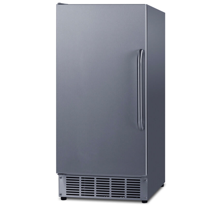Summit 15 in. Built-In Undercounter Commercial-Use Ice Maker with 25 lb. Ice Storage, Auto-Defrost & Digital Control - Stainless Steel, , hires