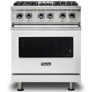 Viking 5 Series 30 in. 4.7 cu. ft. Convection Oven Freestanding LP Dual Fuel Range with 4 Sealed Burners - Stainless Steel, , hires