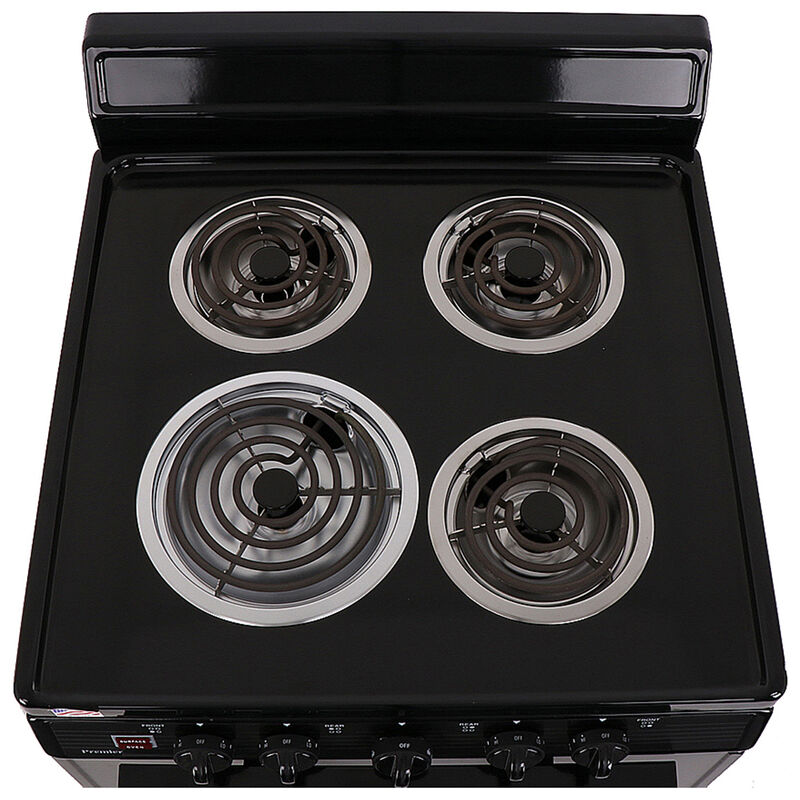 Premier 24 in. 3 cu. ft. Electric Range with Coil Burners - Black, , hires