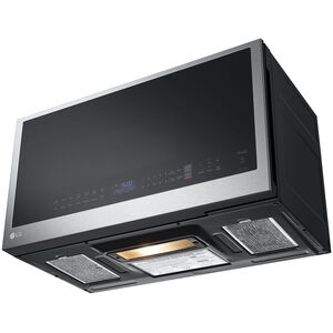 LG 30 in. 2.0 cu. ft. 1050W Smart Over-the-Range Microwave with 400 CFM & Sensor Cooking - PrintProof Stainless Steel, PrintProof Stainless Steel, hires