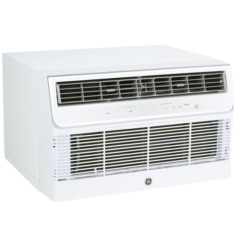 GE 10,000 BTU 115V Smart Energy Star Through-the-Wall Air Conditioner with 3 Fan Speeds, Sleep Mode & Remote Control - White, , hires