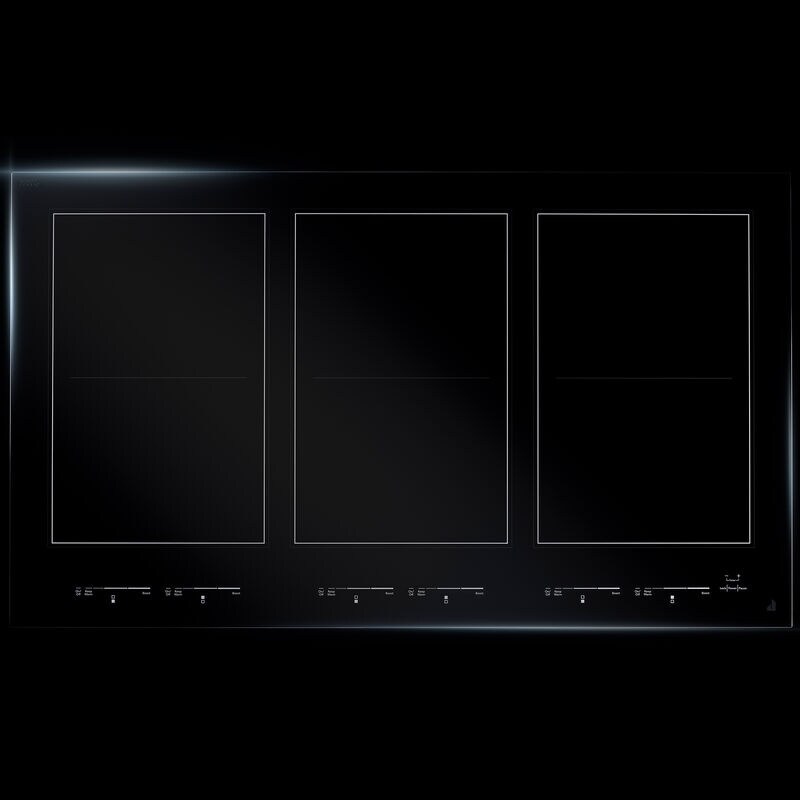 JennAir Oblivian Glass 36 in. 6-Burner Induction Cooktop with Simmer Burner & Power Burner - Black, , hires