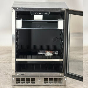 Marvel Essential Collection 24 in. Built-In/Freestanding 5.1 cu. ft. Compact Beverage Center with Adjustable Shelves & Digital Control - Stainless Steel (Open Box Good Condition), , hires