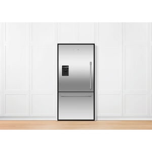 Fisher & Paykel Series 7 32 in. 17.1 cu. ft. Left-Hinged Counter Depth Bottom Freezer Refrigerator with External Water Dispenser - Stainless Steel, , hires