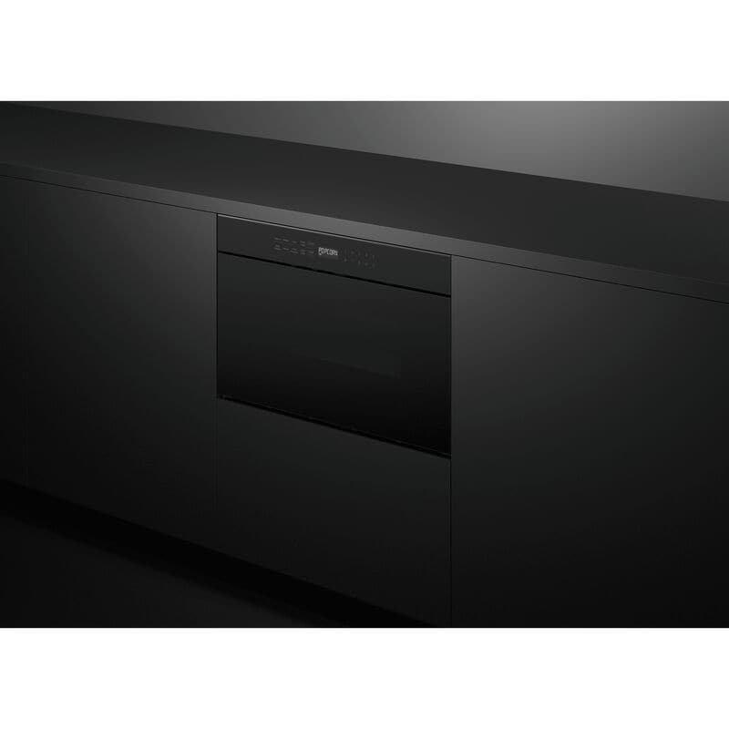 Fisher & Paykel Series 7 24 in. 1.2 cu. ft. 950W Drawer Microwave with Sensor Cooking - Black Glass, , hires