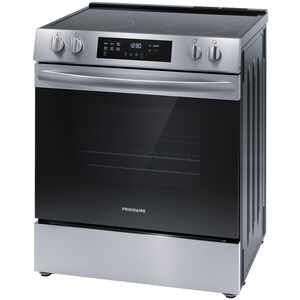Frigidaire 30 in. 5.3 cu. ft. Oven Freestanding Electric Range with 5 Smoothtop Burners - Stainless Steel, Stainless Steel, hires