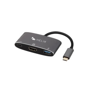 Helix 3-in-1 USB-C to HDMI/USB-C/USB-A Hub, , hires