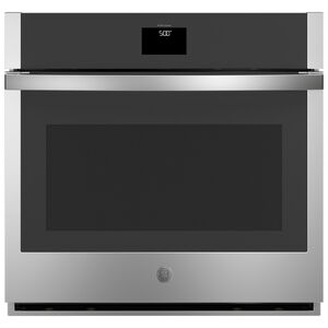 GE 30 in. 5.0 cu. ft. Electric Smart Wall Oven with True European Convection & Self Clean - Stainless Steel, Stainless Steel, hires