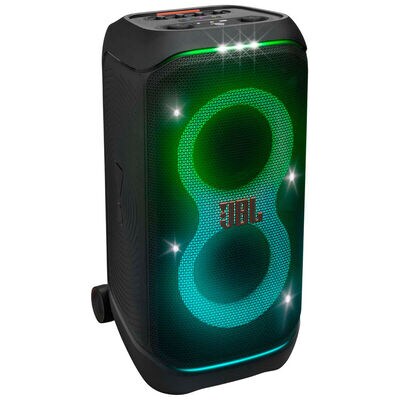 JBL PARTYBOX STAGE 320 Portable Party Speaker with Wheels - Black | PBSTAGE320