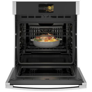 GE Profile 27 in. 4.3 cu. ft. Smart Electric Single Wall Oven with True European Convection - Stainless Steel, , hires