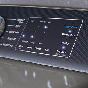 GE Profile 27 in. 7.4 cu. ft. Smart Gas Dryer with Aluminized Alloy Drum, Sensor Dry, Sanitize & Steam Cycle - Diamond Gray, Diamond Grey, hires