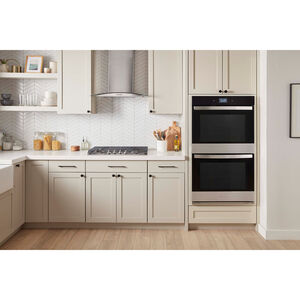 Whirlpool 27 in. 8.6 cu. ft. Electric Smart Double Wall Oven with True European Convection & Self Clean - Fingerprint Resistant Stainless Steel, , hires