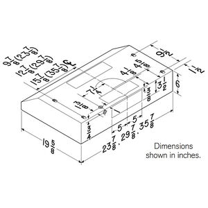 Broan Glacier BCSEK1 Series 36 in. Standard Style Range Hood with 2 Speed Settings, 300 CFM & 2 LED Lights - Black, , hires