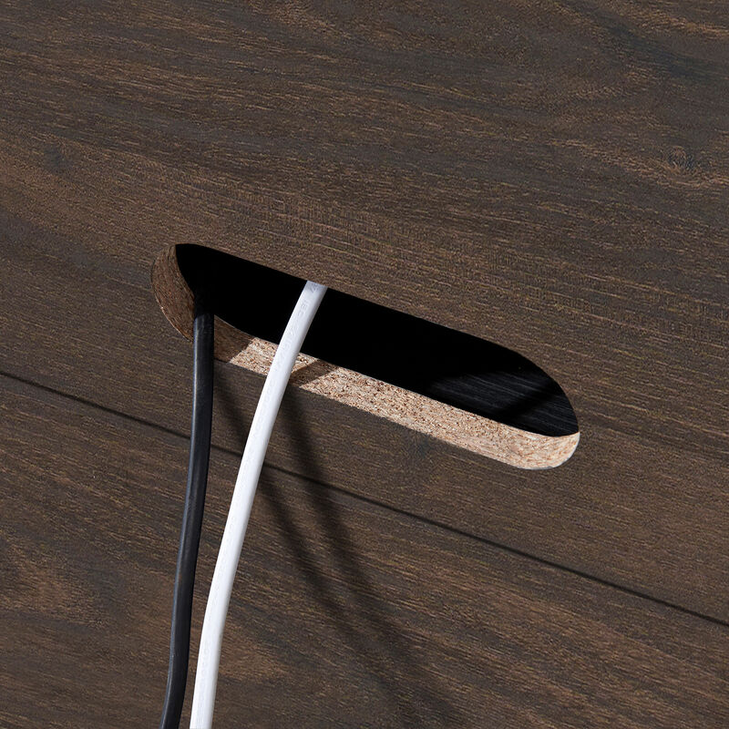 Hudson & Canal Montello 28" Wide Rectangular Fluted Accent Cabinet - Alder Brown, , hires