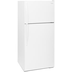 Whirlpool 28 in. 14.3 cu. ft. Top Freezer Refrigerator - White, White, hires
