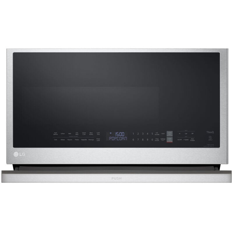 LG 30 in. 2.1 cu. ft. 1050W Smart Over-the-Range Microwave with 400 CFM & Sensor Cooking - PrintProof Stainless Steel, PrintProof Stainless Steel, hires