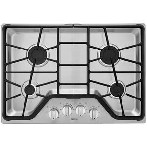 Maytag 30 in. Natural Gas Cooktop with 4 Sealed Burners - Stainless Steel, , hires