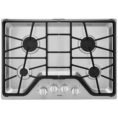 Maytag 30 in. Natural Gas Cooktop with 4 Sealed Burners - Stainless Steel | MGC7430DS