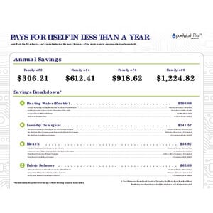 PureWash Pro X2 Sanitizing Detergent-Less Home Laundry System, , hires