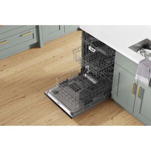 Whirlpool 24 in. Top Control Dishwasher with 47 dBa Sound Level & 3rd-Rack - Fingerprint Resistant Stainless, Fingerprint Resistant Stainless, hires